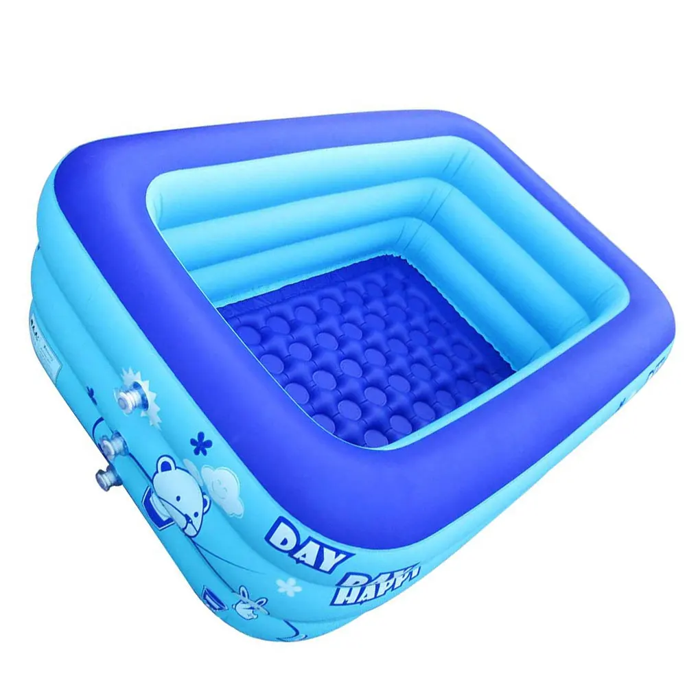 

Portable Pools Inflatable Bathtub Baby Rectangular Swimming Pool Blow Up Hard Plastic Water Toys Outdoor Beach Summer Parties