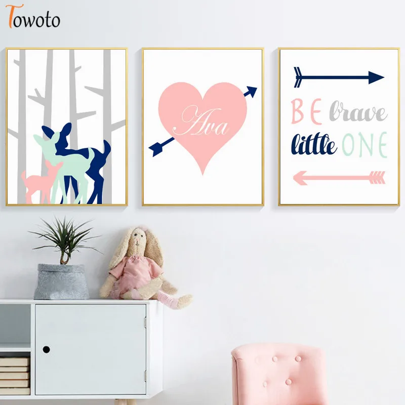 Пастельная розовая Картина на холсте вдохновение цитаты плакаты и принты для