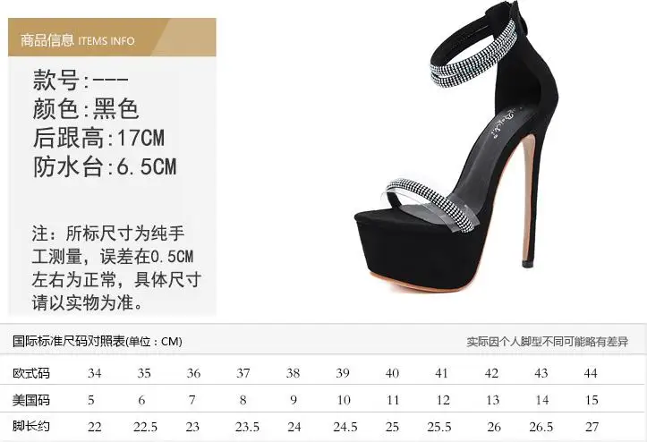 Пикантные босоножки из водонепроницаемого материала на платформе Каблук 16 см