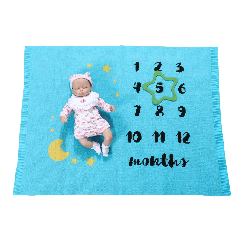 H3-knit--102X76CM Детское одеяло, фон, одеяло, новорожденные реквизиты для фотографии, младенческий ковер для маленьких мальчиков и девочек, реквизит для фотосессии, аксессуары для фотосессии - Цвет: H3-knit--102X76CM