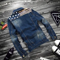 jean star clothing denim jacket striped coats brand outerwear pocket fashion men fit jackets mens male slim men brand clothin