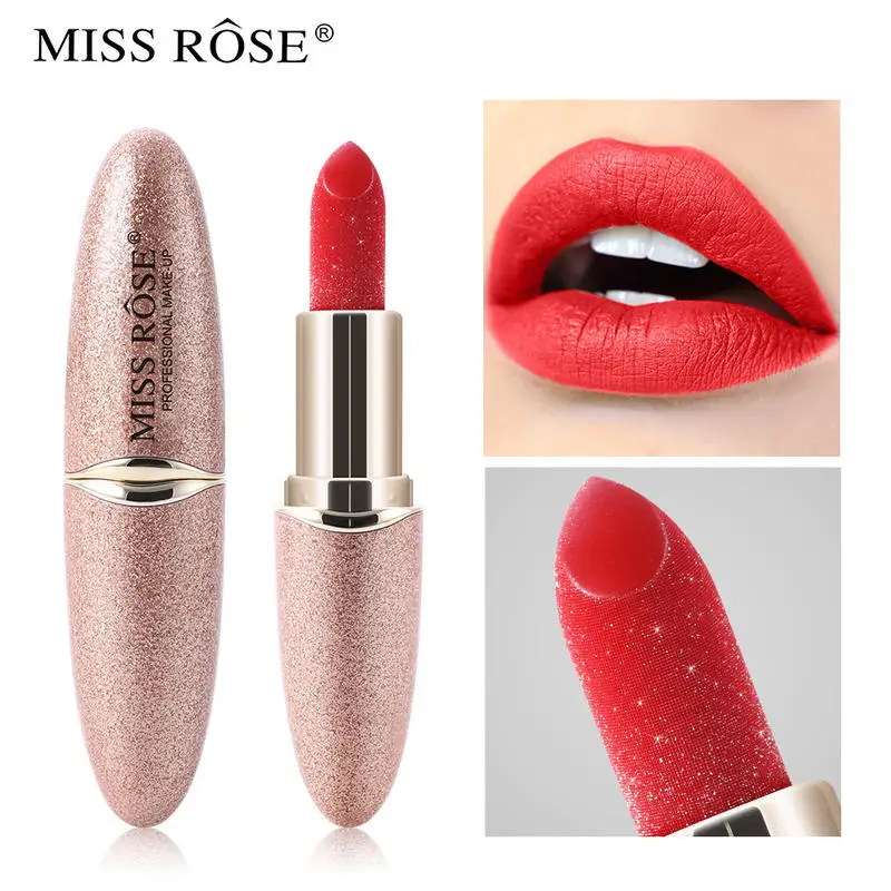 Бархатные помады для макияжа Miss Rose матовый долговечные с высоким пигментом| |