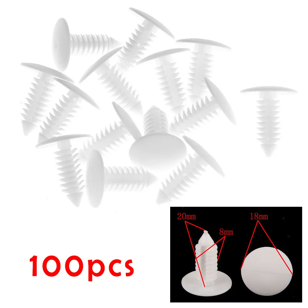 

100pcs Set Car Canopy Buckles Body Fasteners For Car Canopy Securing High Quality