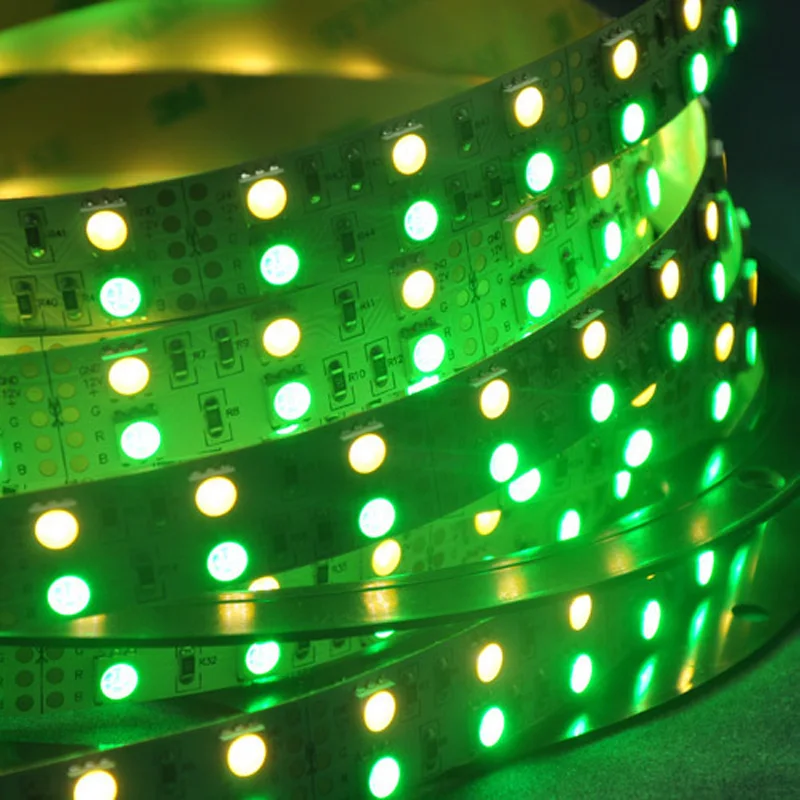 RGB LED Lamp With Double Row 5050RGB 120LED / M + Warm White Light Casing Waterproof | Лампы и освещение