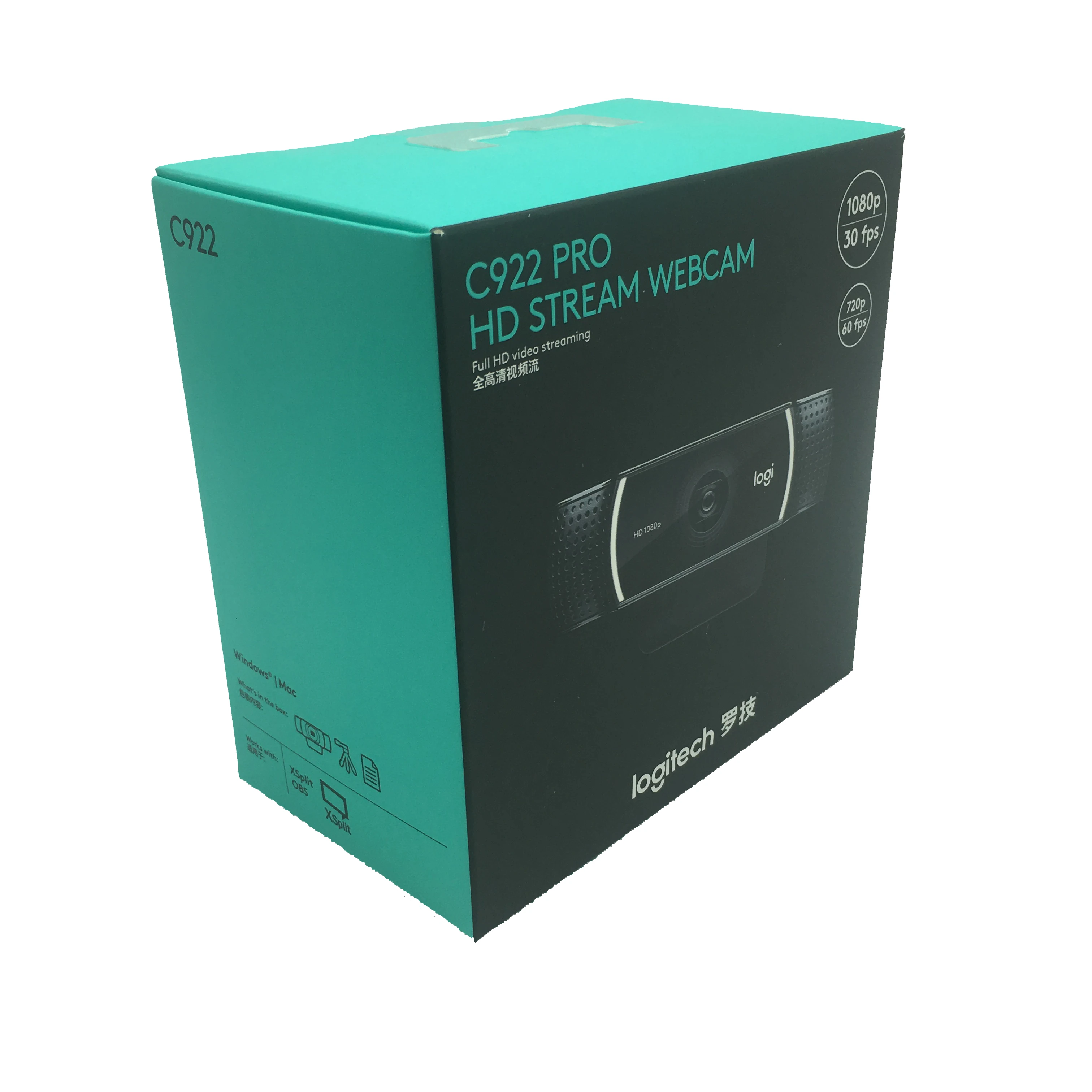 Logitech C922 PRO веб-камера 1080P Full HD видео поток якорь камера фоновый переключатель Автофокус Встроенный микрофон со штативом