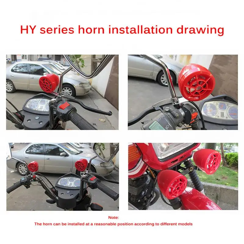 

Wire-controlled Motorcycle 12V Bluetooth Anti-theft Security Alarm System Engine Start Remote Control Sound Scooter Speaker