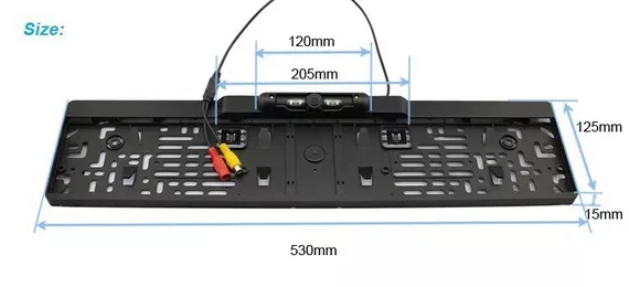 Рамка номерного знака европейского стандарта камера заднего вида рамка ночного