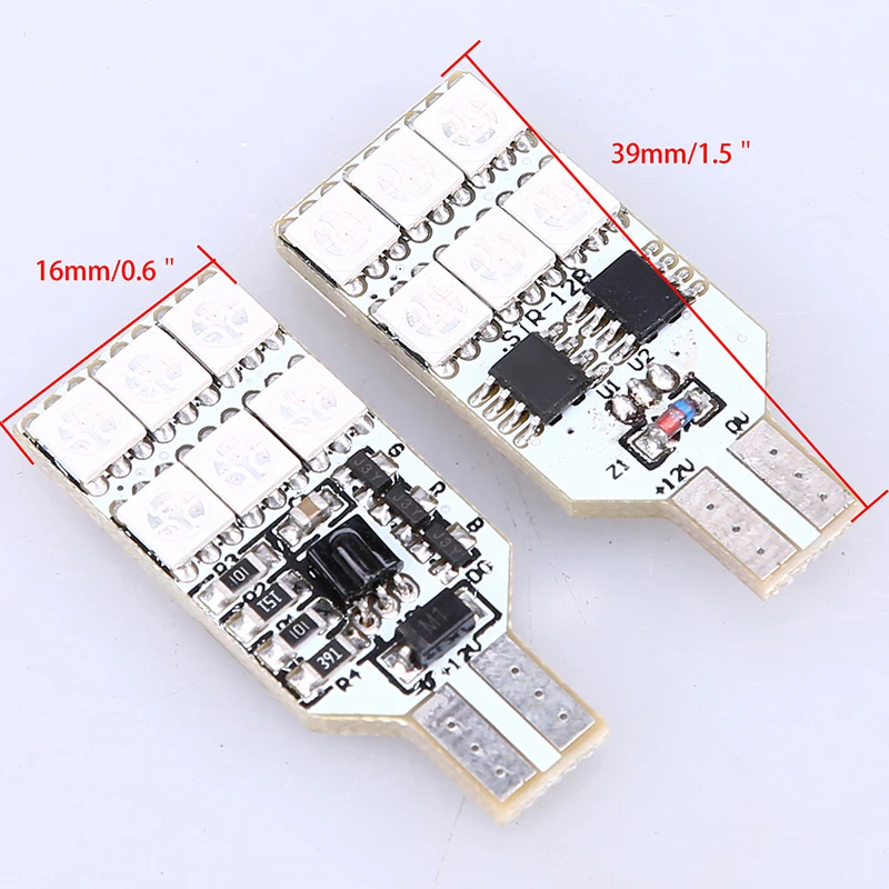 Светодиодсветодиодный панель POSSBAY T10 5050 SMD 6/12 RGB автомобильная интерьерная лампа