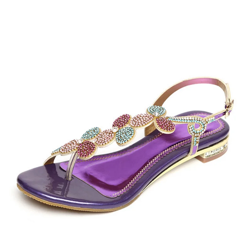 Женские сандалии со стразами CPI летние туфли из натуральной кожи на мягкой