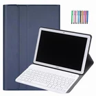 Смарт-чехол со съемной беспроводной клавиатурой для планшета Samsung Galaxy Tab S6 Lite 10,4 P610P615, ПУ, чехол Leatehr + ручка