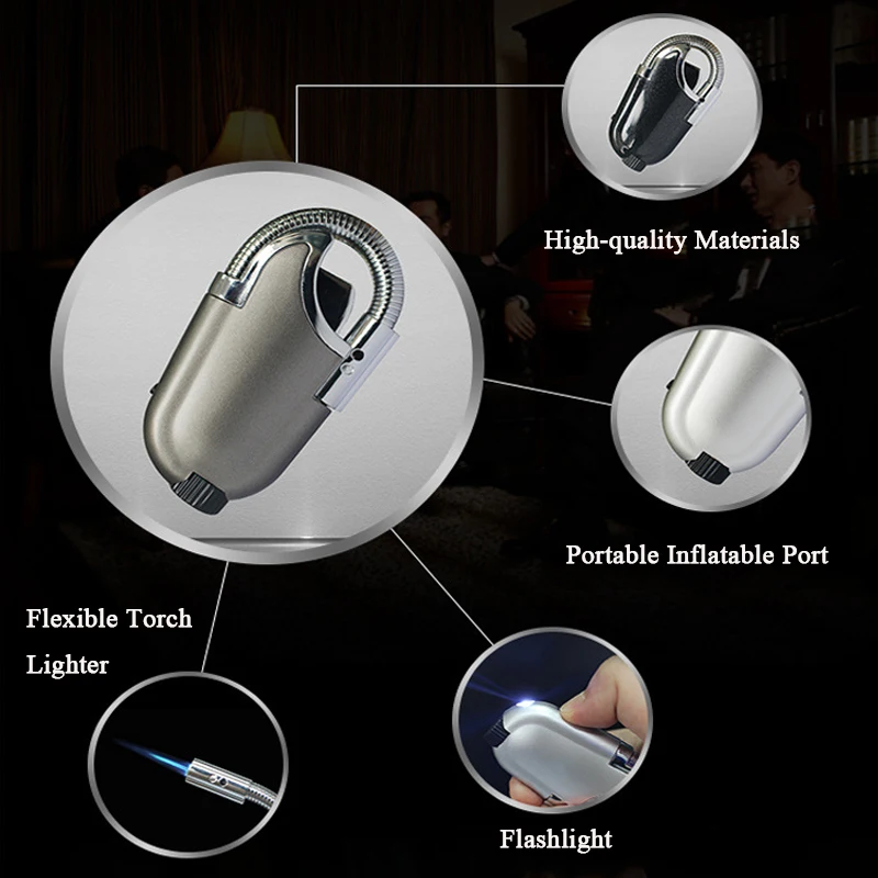 Ветрозащитный фонарь зажигалка для мужчин подарок аксессуары дыма