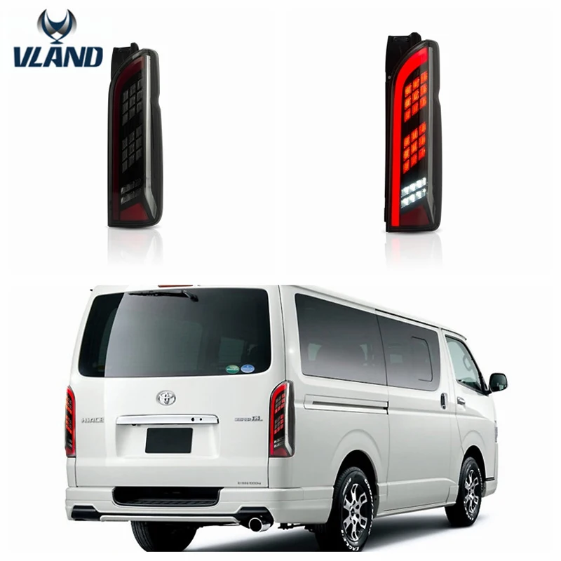 Светодиодный задний фонарь в сборе для Toyota Hiace 2005 2018 светодиодный свет обратный