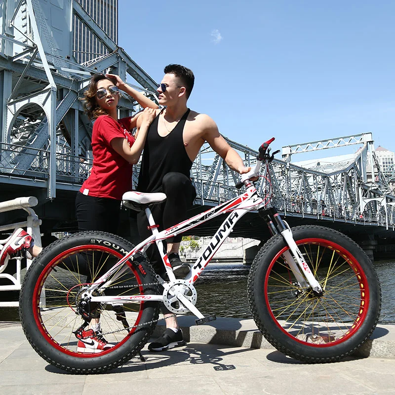 Суперширокий пляжный велосипед 4 0 года для езды по бездорожью скоростной горный