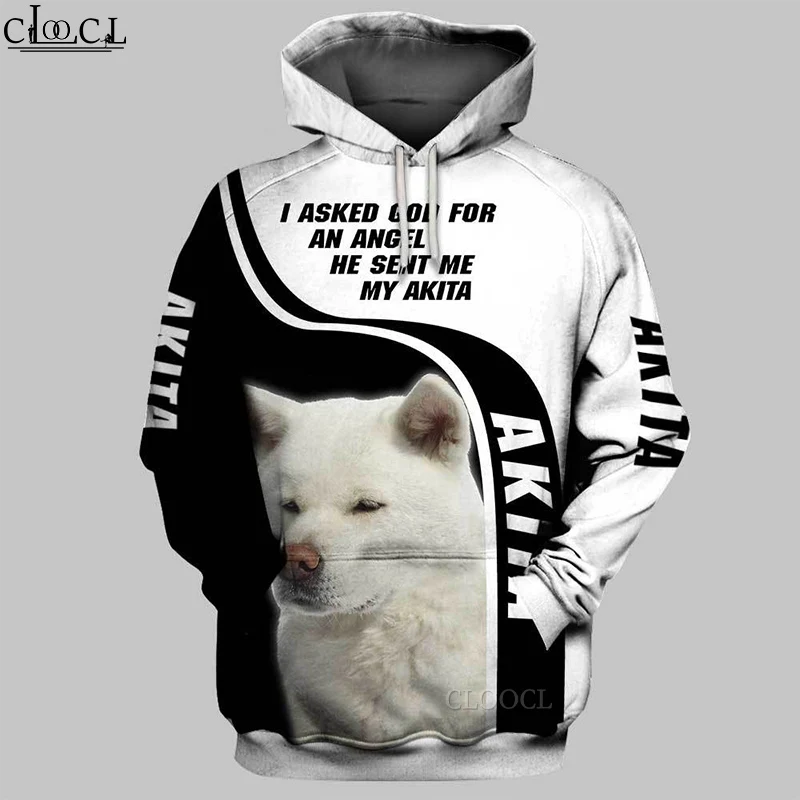 

CLOOCL 2021 Newest Popular Akita 3D Print Hoodies Men Women Harajuku Fashion Sweatshirt Autumn Casual Tops Drop Shipping