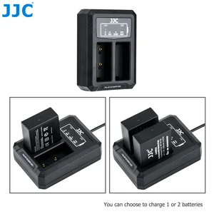 jjc bc w126 usb dual battery charger on fuji np w126 np w126s on fujifilm xe4 xs10 xt30 ii xt30 xt3 x100v xt20 xe3 x100f xpro3 free global shipping