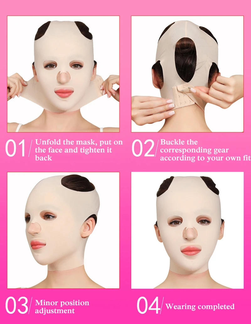 Прибор для лифтинга лица маска тонкий средства Уменьшите двойного подбородка