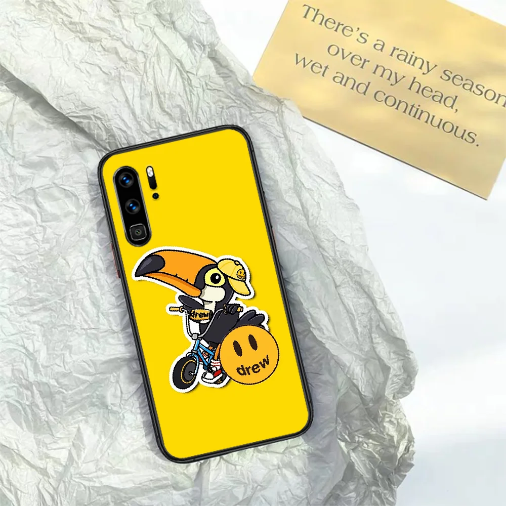 

Justin Bieber Drew House Shell Phone Case For HUAWEI P 9 10 20 30 40 Lite smart Pro Z 2019 Nova 5T 6 7 i black Hoesjes Painting