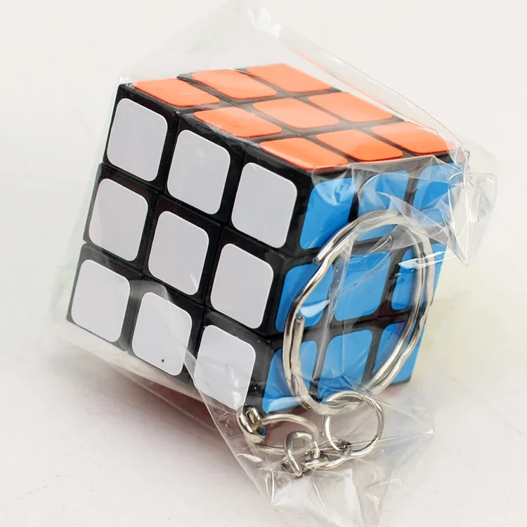 Мини-Игровой брелок Кубик Рубика 3x3x3 3 см Пластиковый Кубик кулон развивающий ребенок gamesTwist головоломка игрушки для детей подарок игрушки