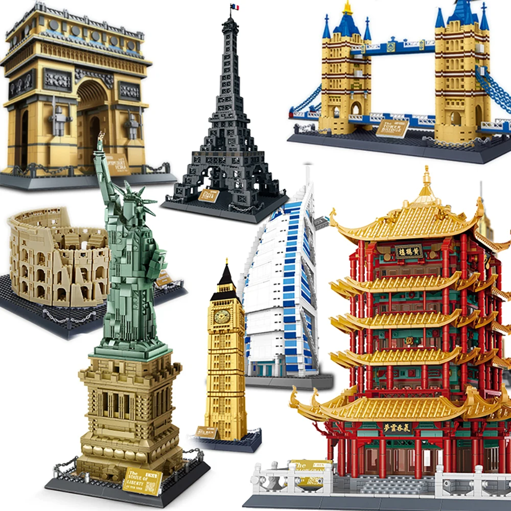 Архитектура пирамиды Сидней оперный театр набор блоков здание города Арабская