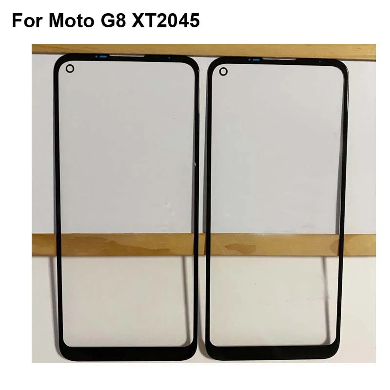 

For Moto G8 XT2045 Front LCD Glass Lens touchscreen For Moto G 8 XT 2045 Touch screen Panel Outer Screen Glass without flex