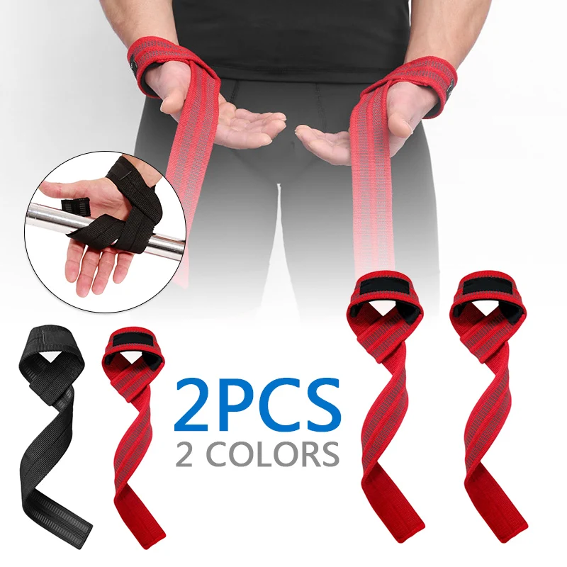 

2pcs Wrist Hand Grip Belt Straps Bandage Anti-skip Wrap Training Fitness Barbell