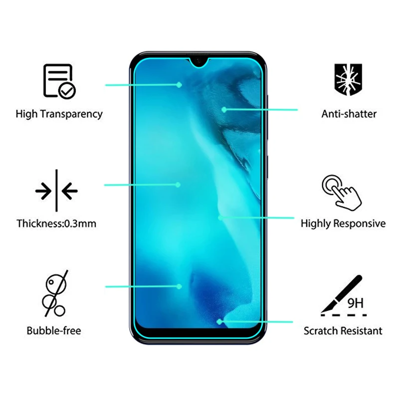 For Doogee X93 Tempered Glass DoogeeX93 X 93 Screen Protector 9H Toughened Protective on Pelicula De Vidrio | Мобильные телефоны и