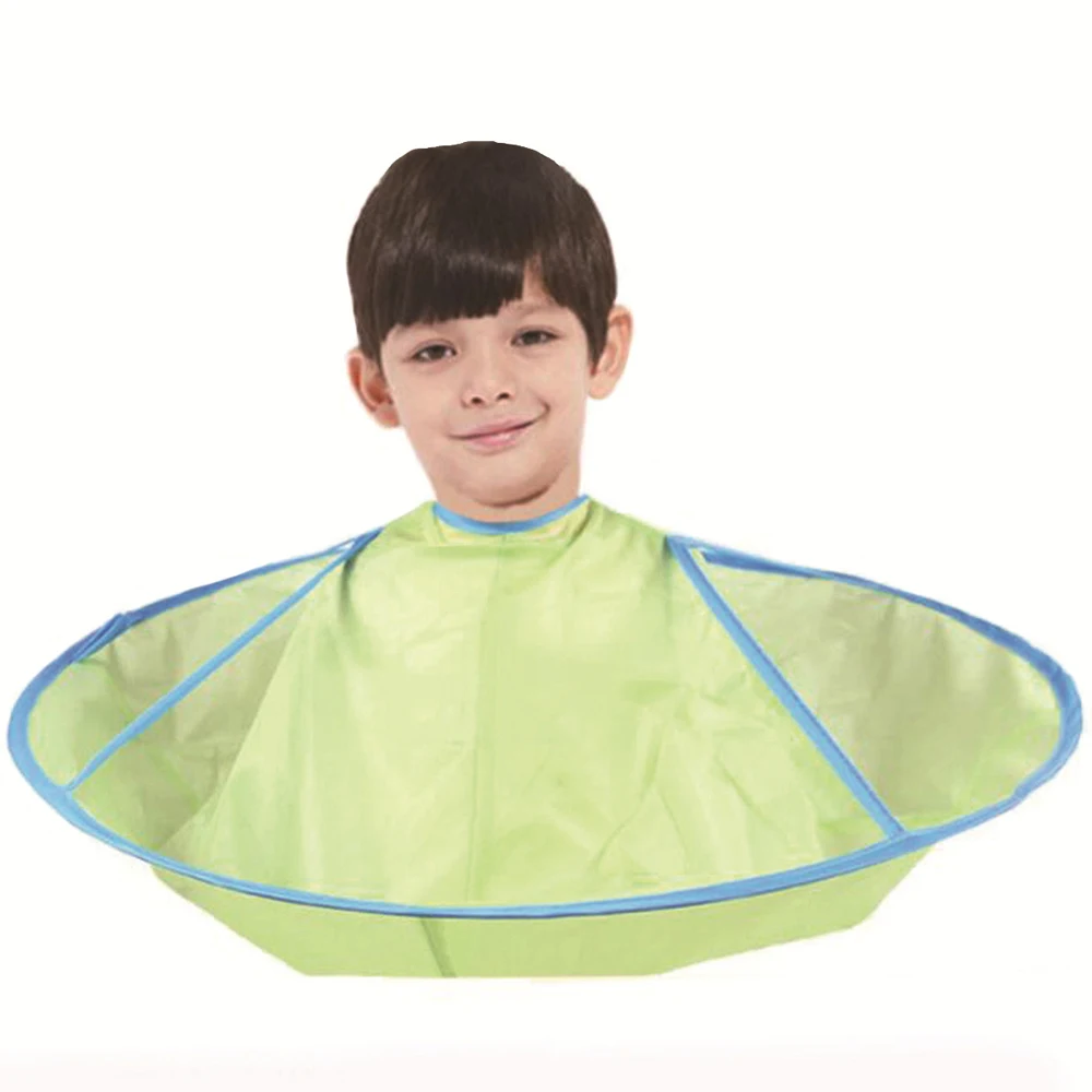 

Hairdressing Apron Spot Haircutting Cloak Umbrella Cloak Children Cute Cartoon Home Foldable Salon Haircut Cover Cloth
