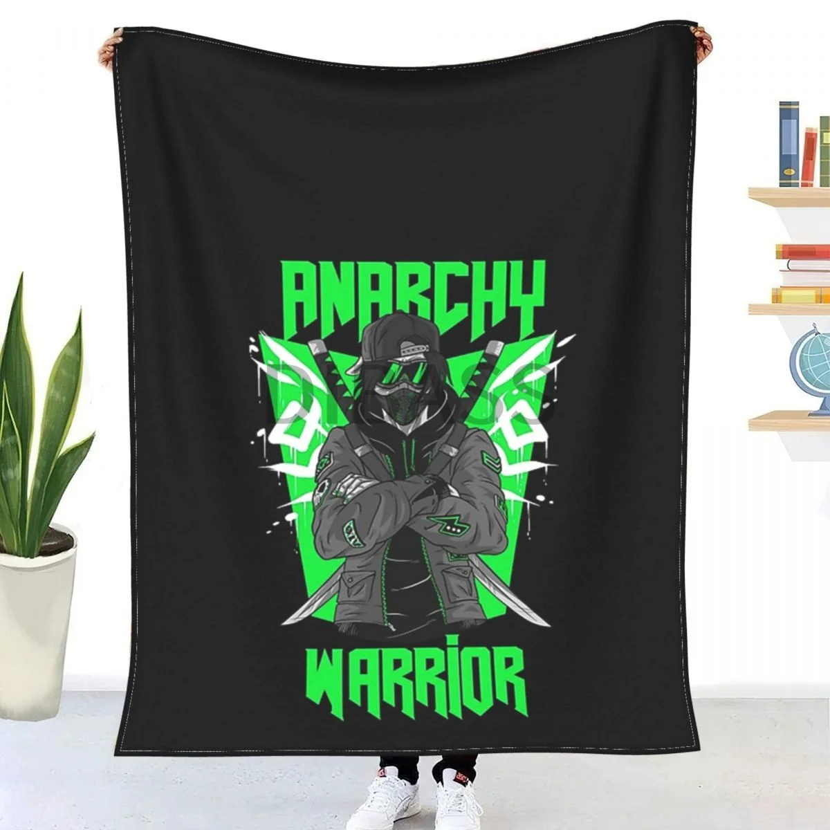 

Одеяло из фланели с 3D-принтом Аниме Манга влюбленный анархий воин