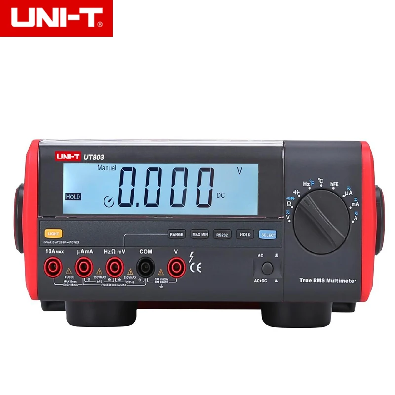 UNI-T UT803 настольный цифровой мультиметр Вольт Ампер Ом Емкость Темп тестер