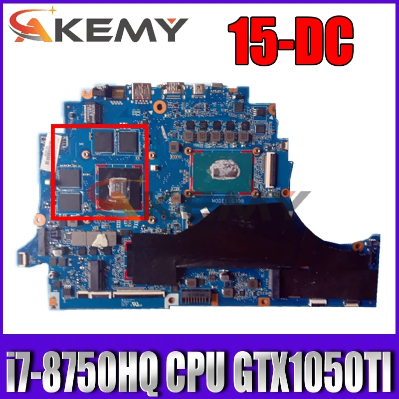 

Original For HP Omen 15-DC Laptop Motherboard DAG3DBMB8D0 TPN-Q211 SR3YY I7-8750HQ CPU GTX1050TI DDR4 MB 100% Tested Fast Ship