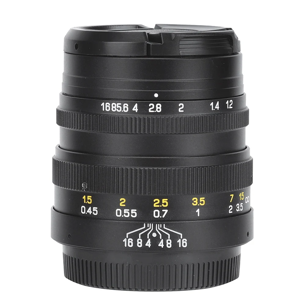 

telephoto lens unit ZHONGYI 42.5mm F1.2 Aluminum Alloy Black Portrait Fixed-Focus Lens for Olympus EM10 M43 Mount/GH4 Lens