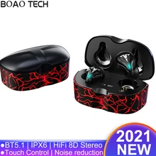 New Wireless Sports Headphones Gaming Earphones Bluetooth V5.1 Low Latency Game Headsets 8D Stereo Music Earbuds IPX6 Waterproof