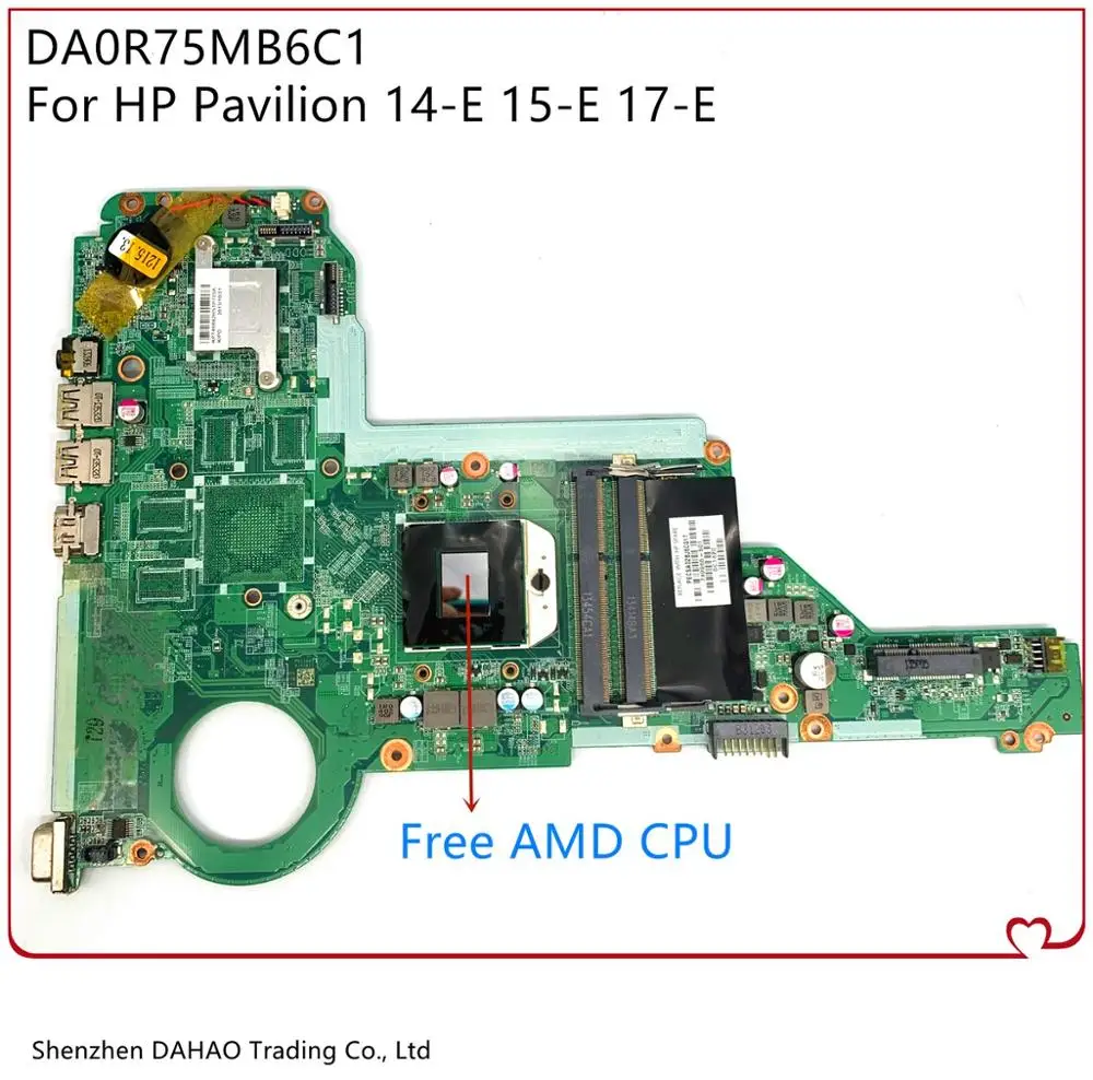 

720691-501 720682-501 749966-001 For HP Pavilion 14-E 15-E 17-E Laptop Motherboard DA0R75MB6C0 DDR3 100% Fully Tested (Free CPU)