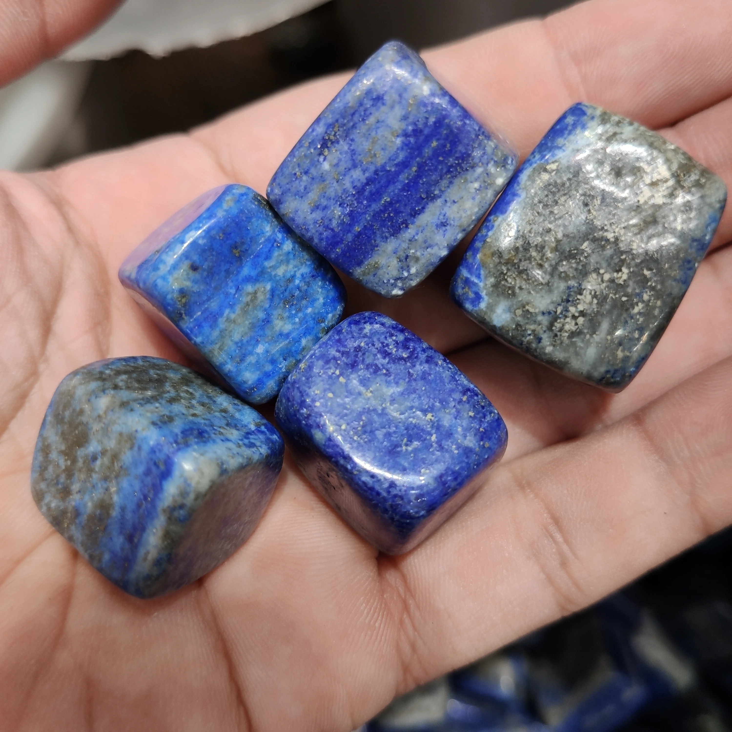 Natural Lapis Lazuli Blue Stone Lasurite Gravel Rock Crystal Quartz Mineral Specimen Fish Tank Garden Flowerpot Decoration | Дом и сад