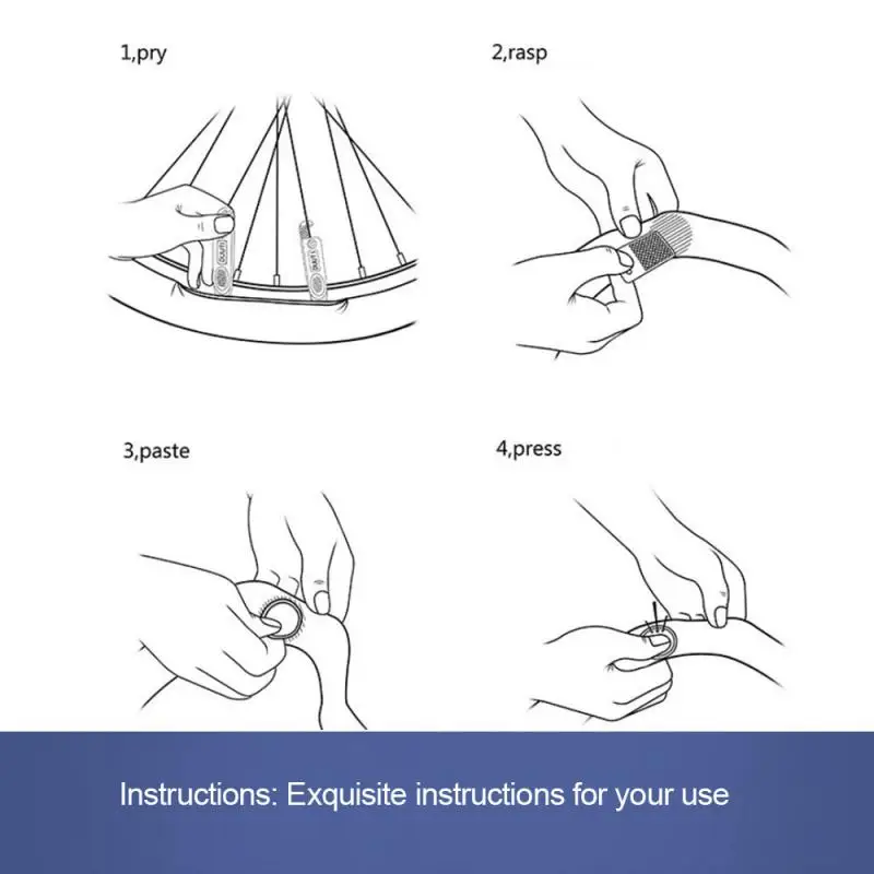 

Mountain Bike Glue-free Tire Repair Tool Multipurpose Emergency Tire Repair Tire Repair Kit Outdoor Cycling Equipment