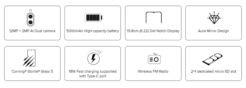 Xiaomi Redmi 8, 4 ГБ, 64 ГБ, Восьмиядерный процессор Snapdragon 439, двойная камера 12 Мп, мобильный телефон, 5000 мА/ч, большая батарея OTA