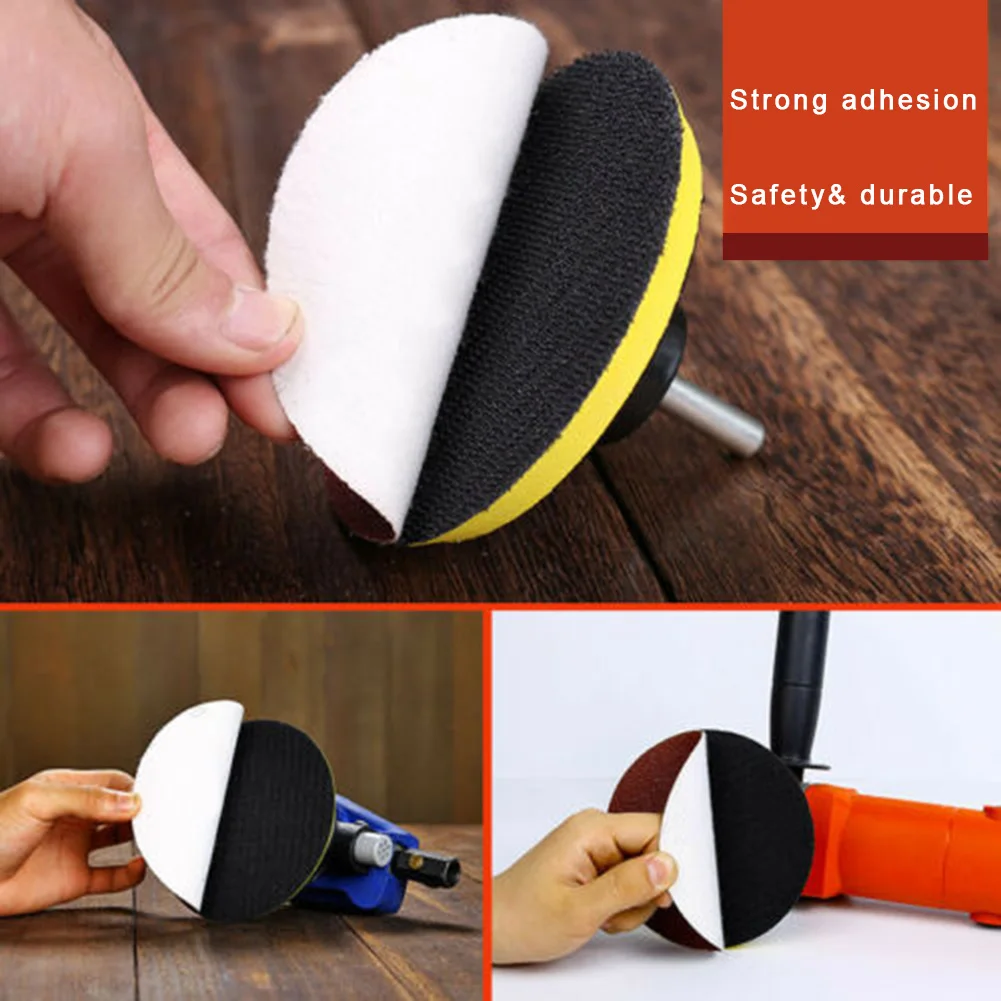 

50pcs 5inch Round Sanding Discs 80 Grit Sander Pads Hook-and-Loop Orbital Orbit Polish Sander For Buddhist Beads Wooden Beads