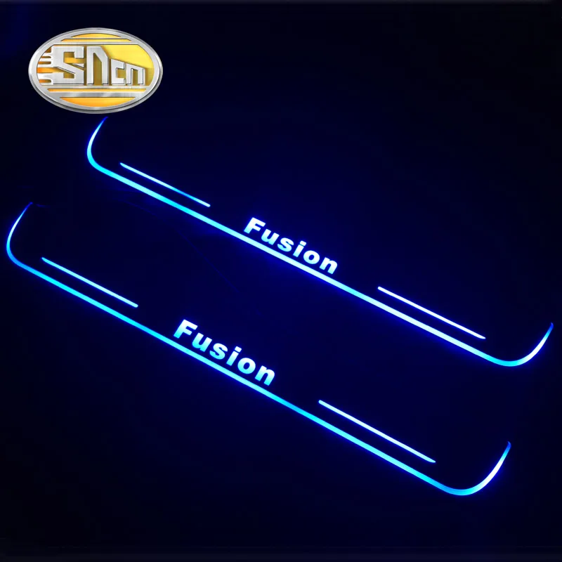 4 шт. для Ford Fusion 2015 2016 2017 2018 акриловый светодиодный приветствуется педаль порог