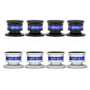 Preffair Алюминиевые черные и Серебристые ударопрочные шипы + изоляционная подставка Hi-Fi усилители из алюминиевого сплава колонки коническая прокладка