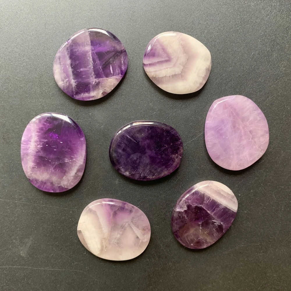 Фиолетовый аметистовый камень Исцеление духовный Кристалл пальмовые камни