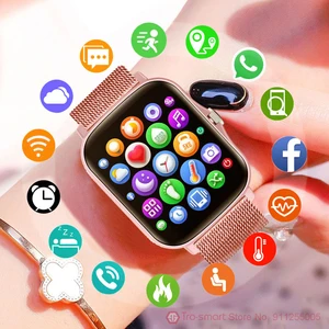 1.7inch Smartwatch Women Full Screen Touch Men Smart Watch Blood
Pressure Fitness Tracker Sport Clock Waterproof Smart Watches