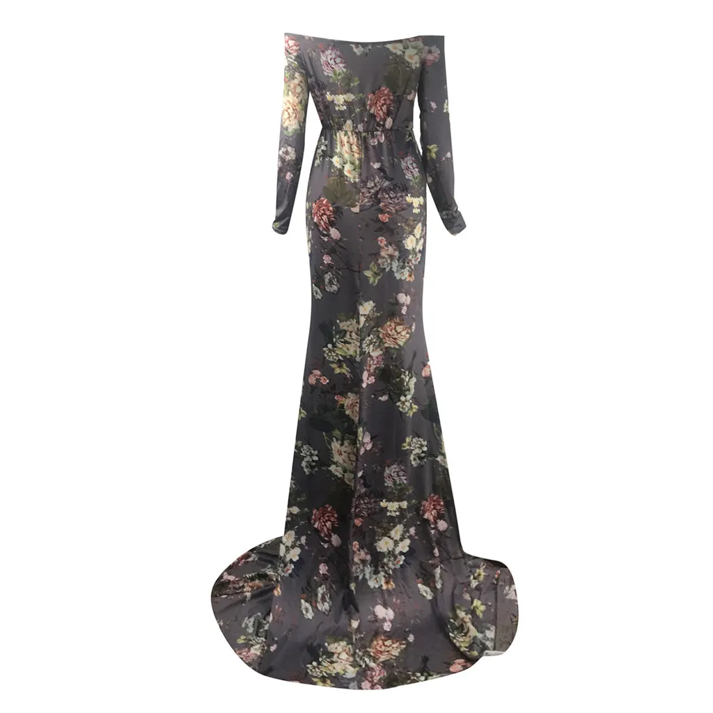 Платья для беременных фотосессии реквизит фотосъемки платье с цветочным принтом