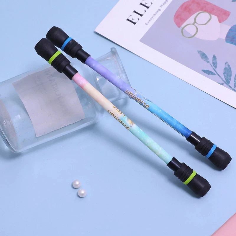 

1pc Beginner Gaming Spinning Pen Kids Funny Rotating Pen Erasable Blue Ink Pen for Writing Supplies Student Toy Stationery Gift