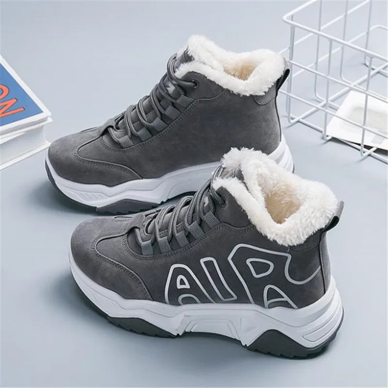 Модные женские ботинки Новые зимние Женские хлопковые Удобные теплые Обувь из