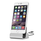 Зарядка с подставкой USB-LightningType-CMicro-USB, цвет в ассортименте.