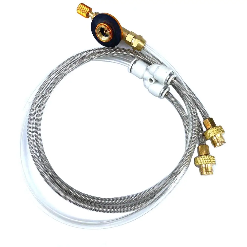 One-pull-two Camping Gas Stove Double Connection Line switch