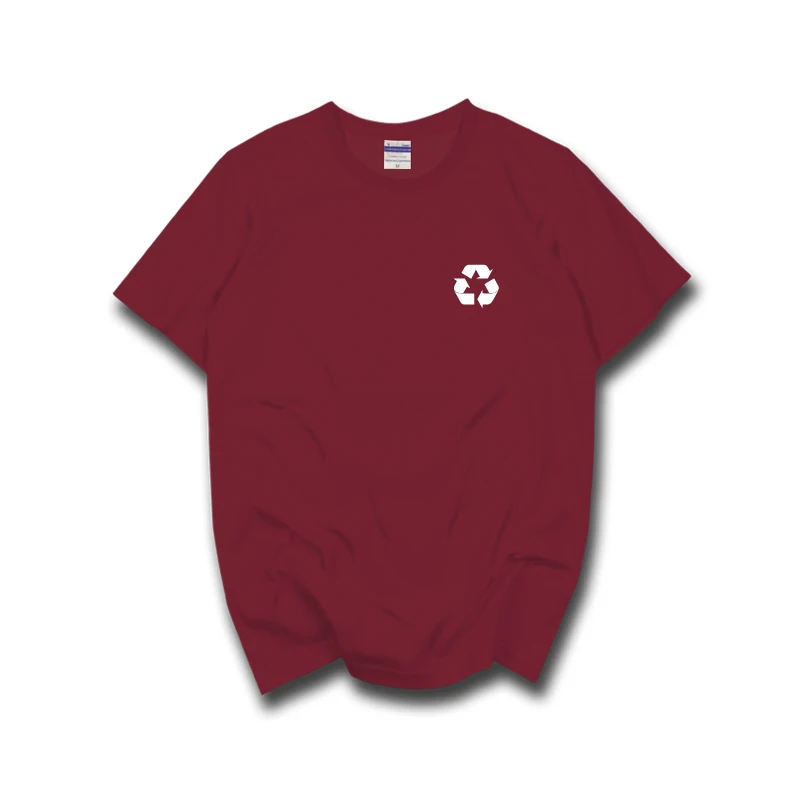 Переработанные логотипы футболка с коротким рукавом забавная мужская мода 100%