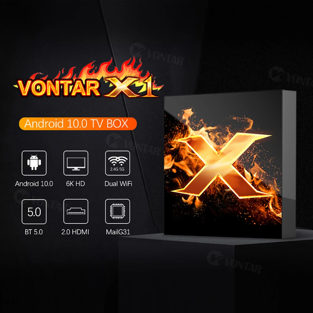 2020 VONTAR X1 4 Гб Оперативная память 64 ТВ Box Android 10 2 оперативной памяти 16 встроенной