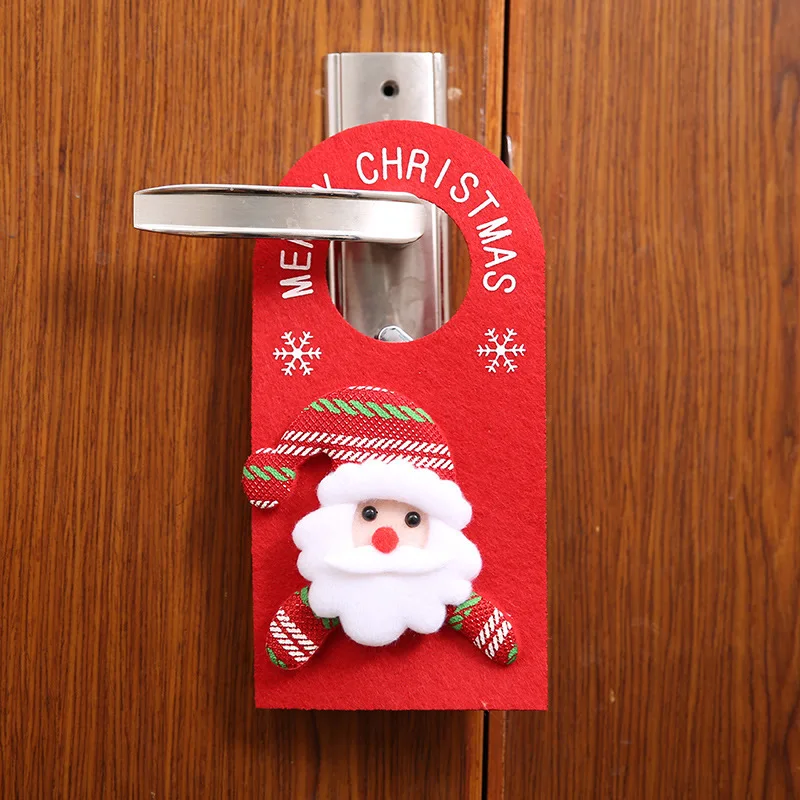1 шт. красный Санта-Клаус Рождественская мультяшная дверная вешалка 22 5*11 см новый