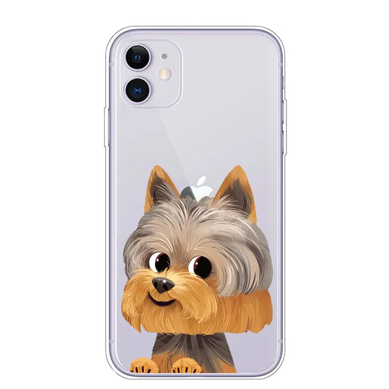 

TPU Back Cover For iPhone 12 Mini 11 Pro X XR XS MAX Pug Dog French Bulldog Silicone Soft Case For iPhone 8 7 6S Plus Phone Case